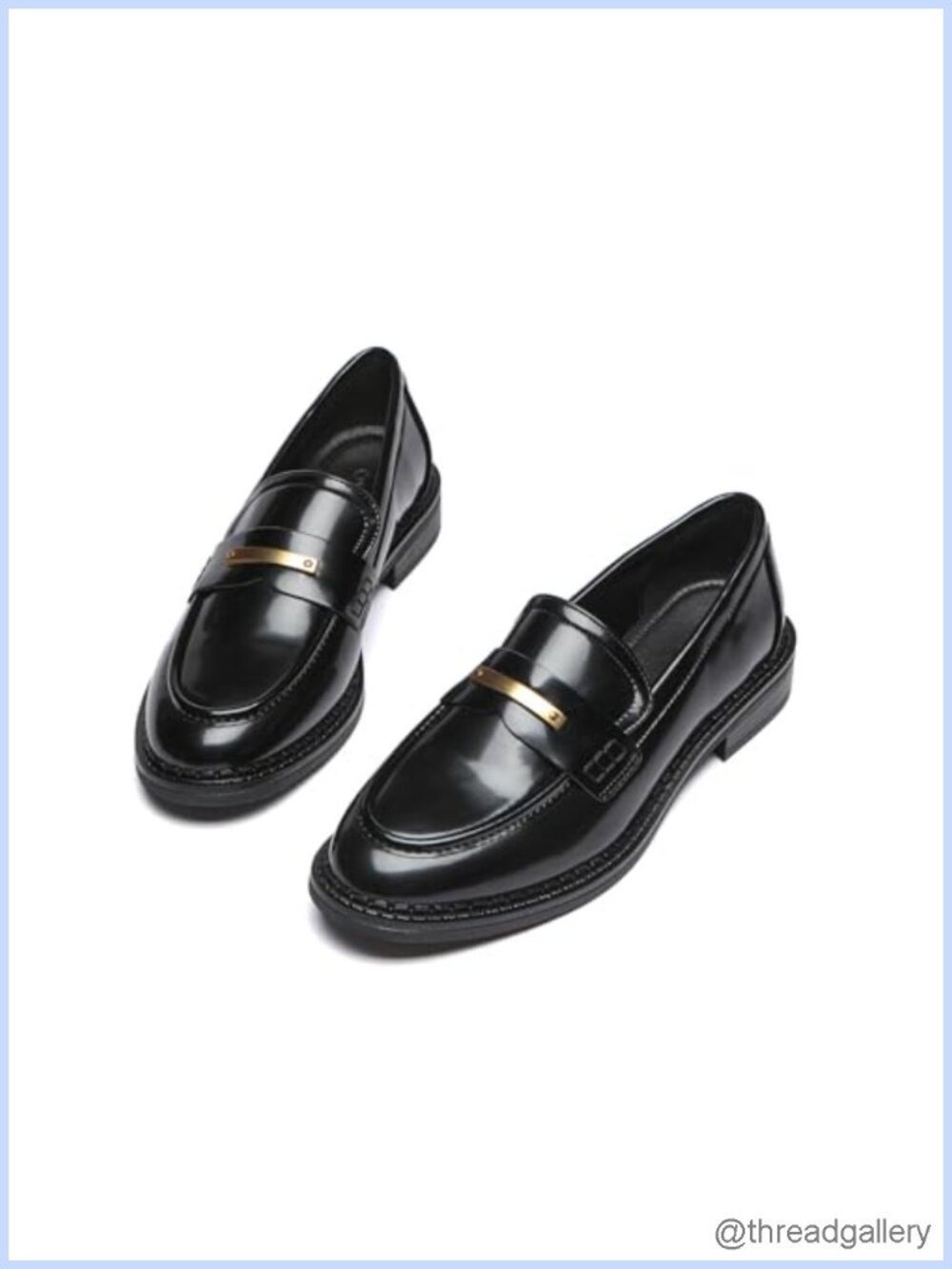 Faux Leather Penny Loafers Slip-On Business Casual Work Flats